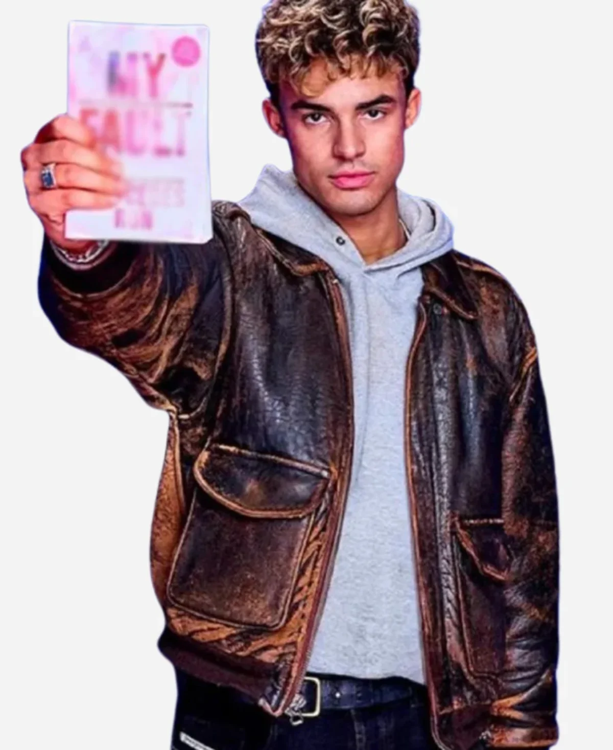 Matthew Broome My Fault London Distressed Leather Jacket