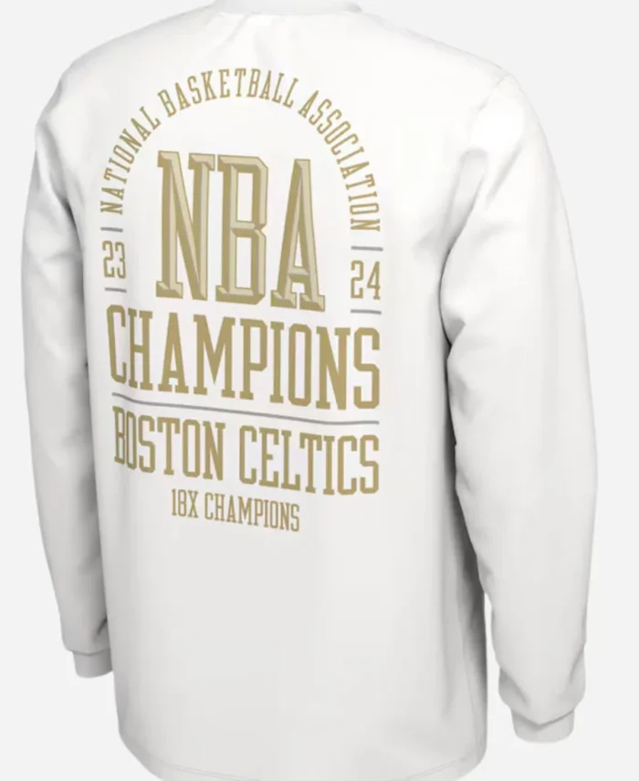 NBA Nike Boston Celtics Trophy Ring Banner White Sweatshirt