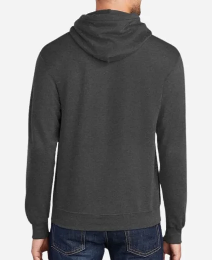 NFL Charcoal Detroit Lions Arch Over Logo Grey Pullover Hoodie For Men's