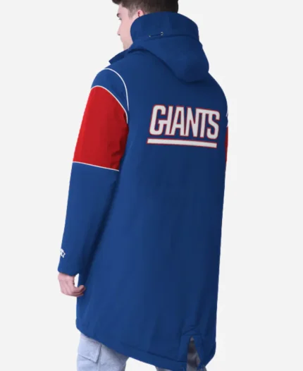 NFL New York Giants Starter Dynasty Polyfill Stadium Full-Zip Hooded Jacket
