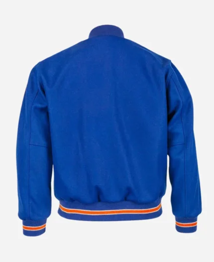 New York Mets Wool Blue Jacket For Unisex