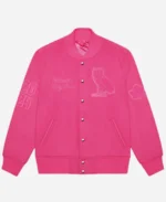 OVO 2025 Valentine Varsity Jacket Front