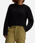 OVO Cropped Cableknit Sweater