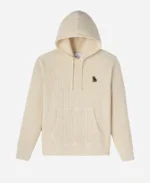 OVO Jersey Lined Waffle Pullover Cream Hoodie For Men