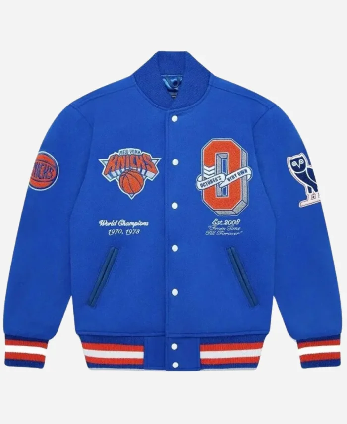 OVO NY Knicks Varsity Blue Jacket