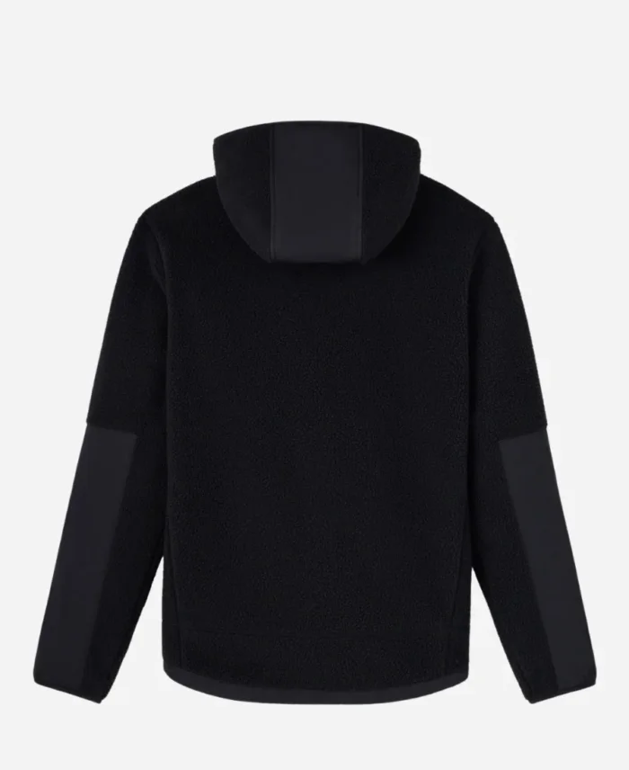 OVO Sherpa Fleece Black Hoodie For Men