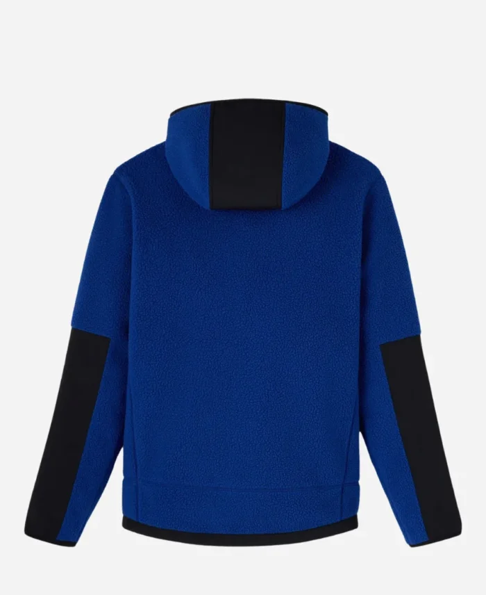 OVO Sherpa Fleece Blue Hoodie For Men