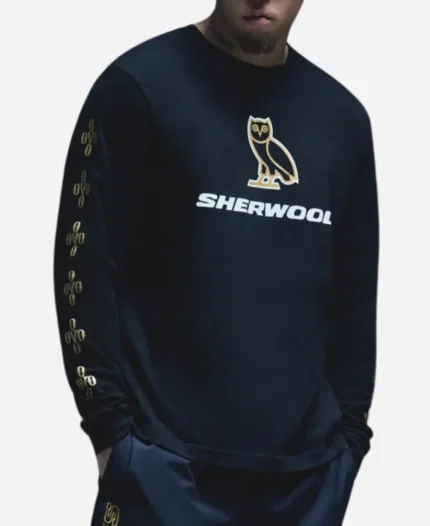 OVO Sherwood Pom Pom Long Sleeve T Shirt