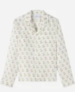 OVO Silk Pajama White Shirt For Womens