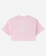 OVO The October Issue Cropped Pink T-Shirt