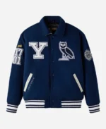 OVO Yale University Blue Varsity Jacket