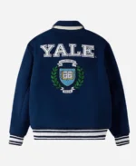 October’s Very Own 2024 Campus Yale Blue Wool Varsity Jacket