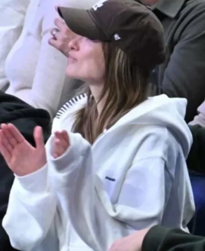 Olivia Wilde Madhappy White Hoodie