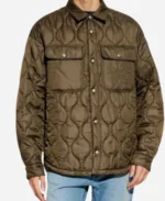 Palm Angels Brown Quilted Jacket