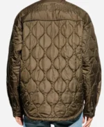 Palm Angels Brown Quilted Parachute Jacket For Unisex