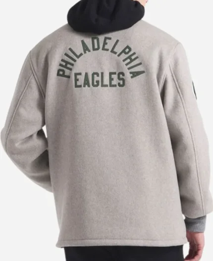 Philadelphia Eagles x Todd Snyder Full-Snap Coaches Gray Jacket For Unisex