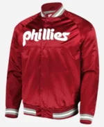 Philadelphia Phillies Raglan Red Jacket