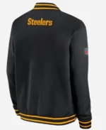 Pittsburgh Steelers Nike Sideline Coach Black Bomber Jacket For Sale