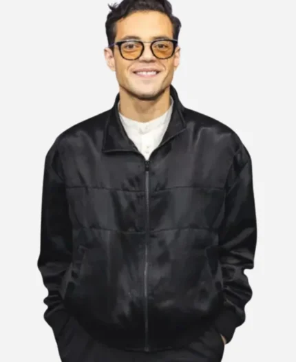 Rami Malek The Amateur 2025 Black Jacket