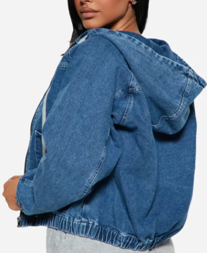 Resurrected Rides 2024 Lacey Blair Denim Hooded Jacket