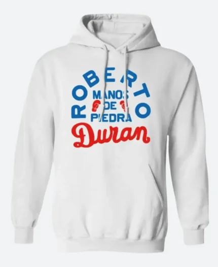 Roberto Duran White Hoodie