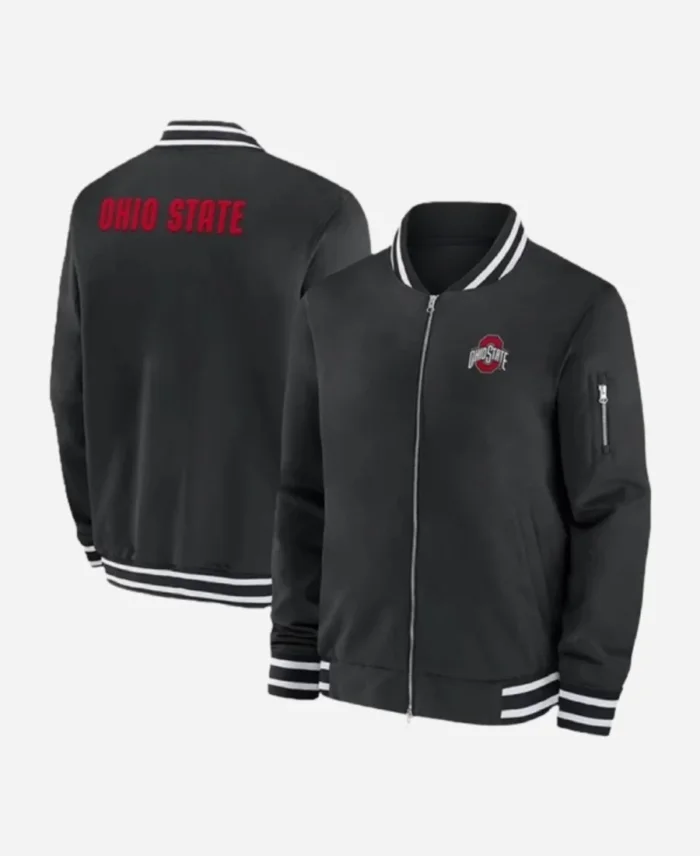 Ryan Day Ohio State Buckeyes Black Bomber Jacket