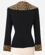 Sabrina Carpenter Leopard Print Fur Blazer