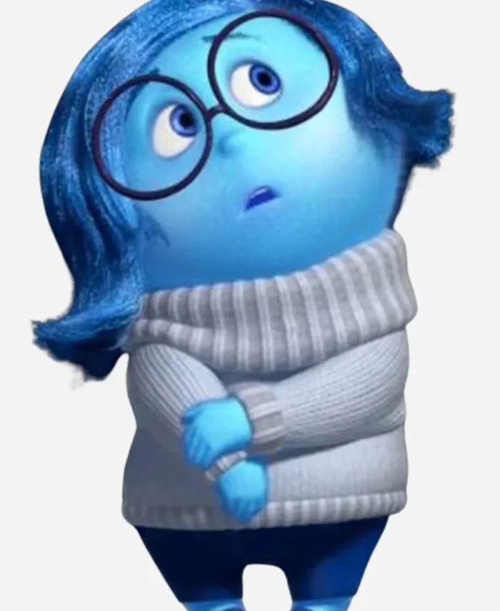 Sadness Voice Phyllis Smith Movie Inside Out 2 White Turtleneck Sweater