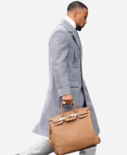 Saquon Barkley AFC Divisional Playoff Grey Coat