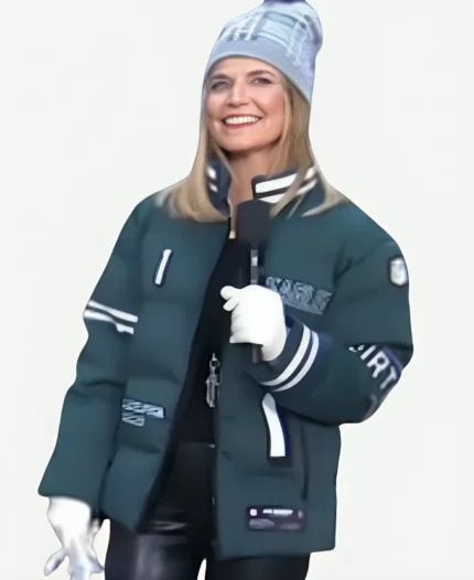 Savannah Guthrie The Today Show Puffer Eagles Jacket