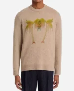 Scott Evans Access Hollywood 2025 Beige Printed Sweater