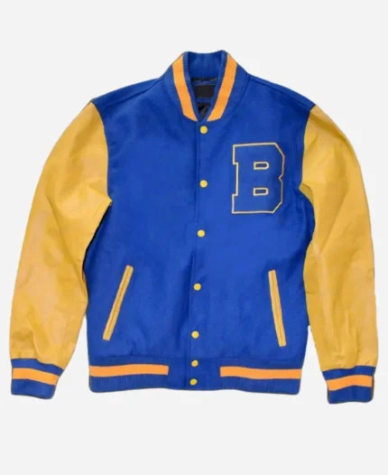 Scott Howard Movie Teen Wolf Varsity Blue and Yellow Jacket
