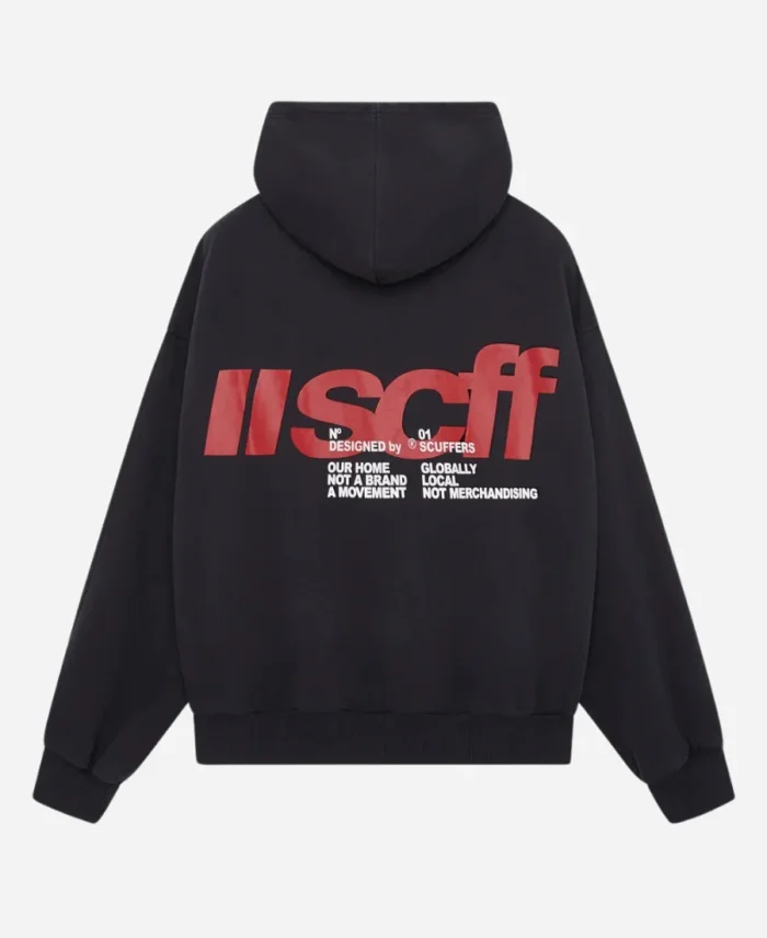 Scuffers Globally Black Pullover Hoodie For Sale 