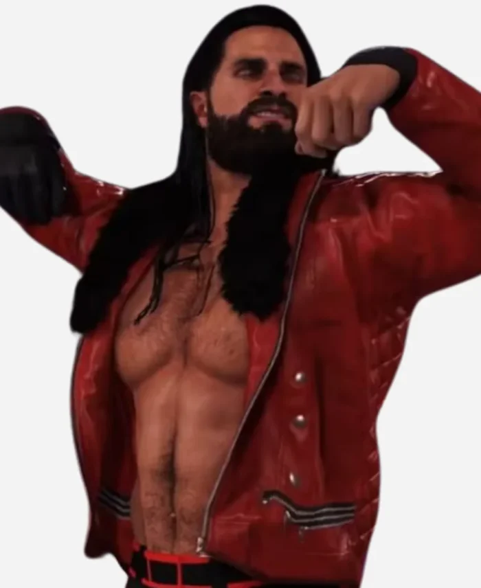 Seth Rollins WWE 2K22 Leather Jacket