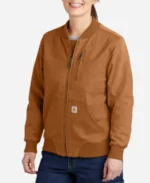 Shayna Guy TV-Series Resurrected Rides 2024 Tan Bomber Jacket