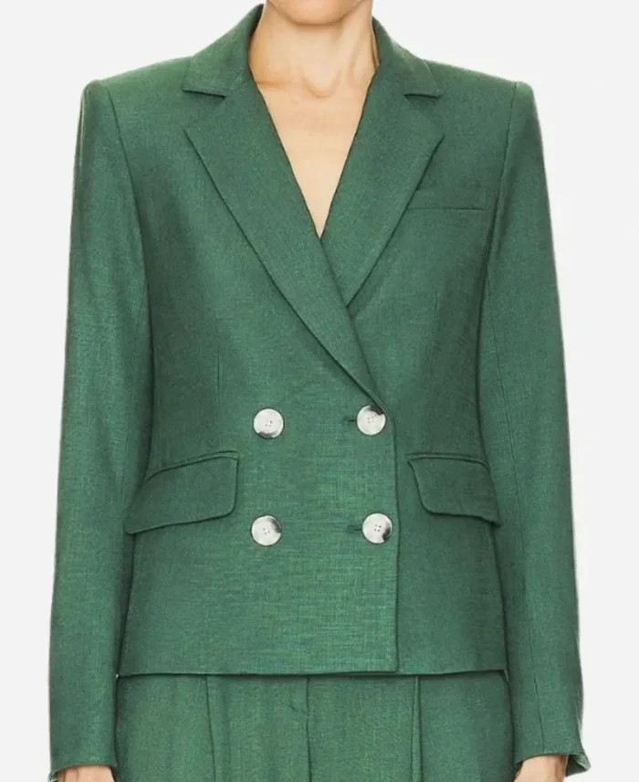 Shrinking S02 Christa Miller Green Blazer