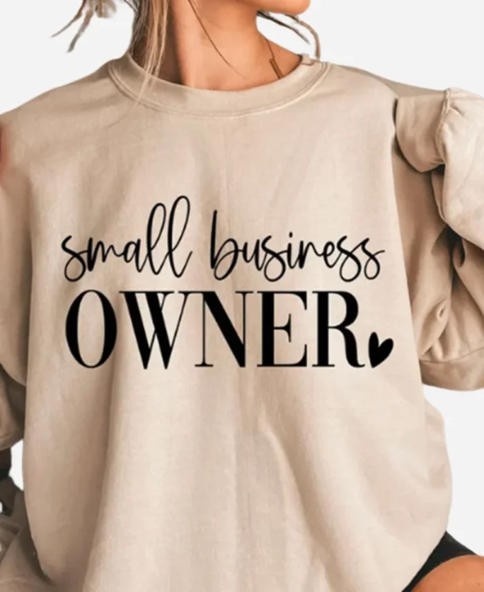 Small Business Beige Sweatshirts