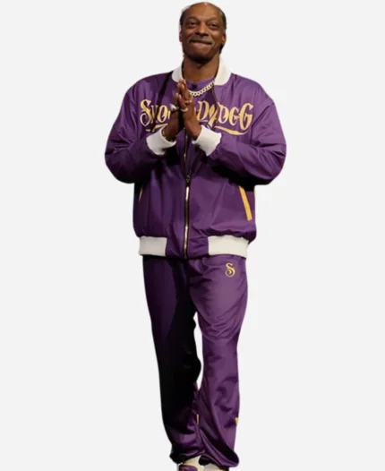 Snoop Dogg Jimmy Kimmel Live Purple Tracksuit