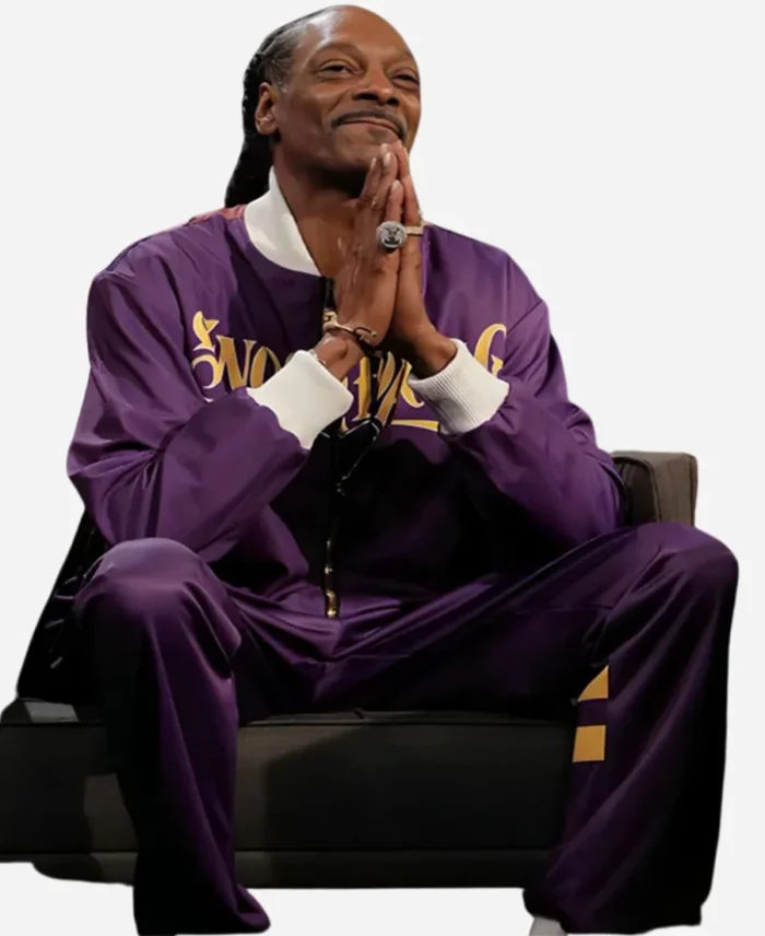 Snoop Dogg Jimmy Kimmel Live Purple Tracksuit For Unisex