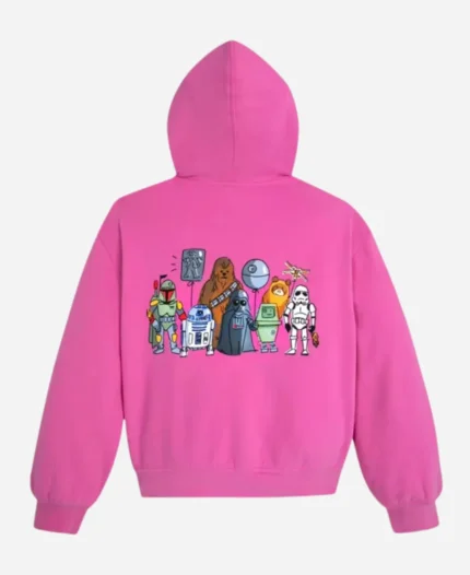 Star Wars Pink Zipper Hoodie