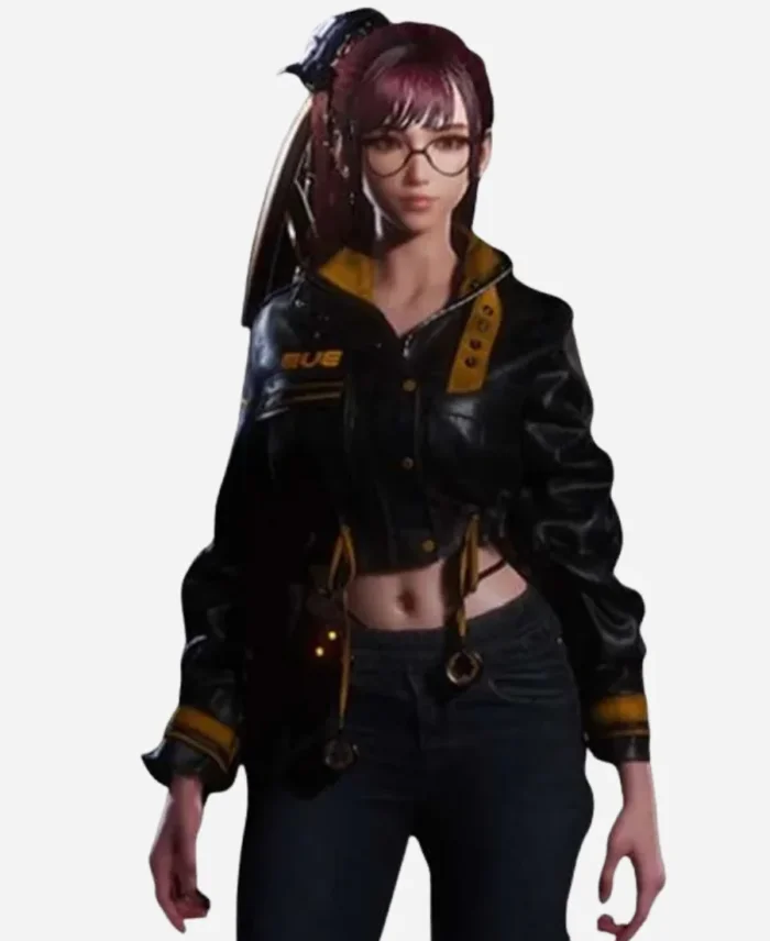 Stellar Blade 2024 Eve Black Cropped Jacket