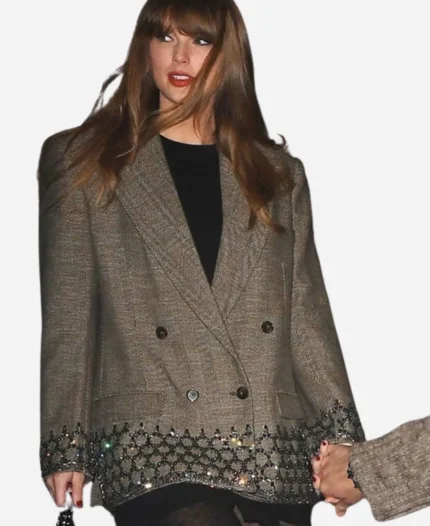 Taylor Swift Crystal Cage Oversized Blazer