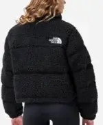 The North Face Nuptse High Pile Down Black Puffer Jacket For Sale