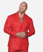 The Rock Movie Black Adam Dwayne Johnson Red Suit