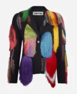 The Today Show 2024 Elizabeth Kahane Multi-Color Fringed Jacket For Sale