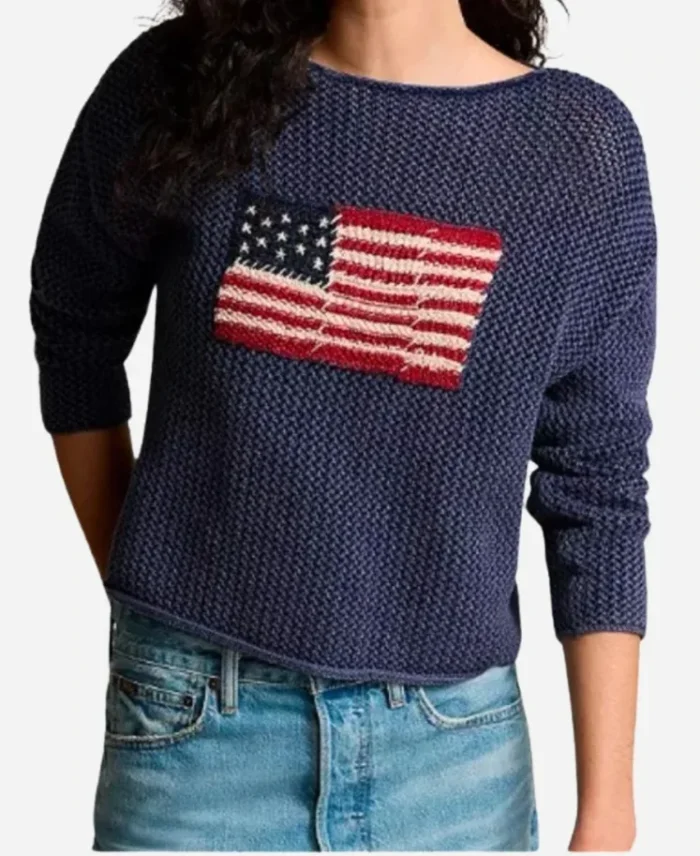 The Today Show 2024 Hoda Kotb Blue American Flag Sweater For Unisex