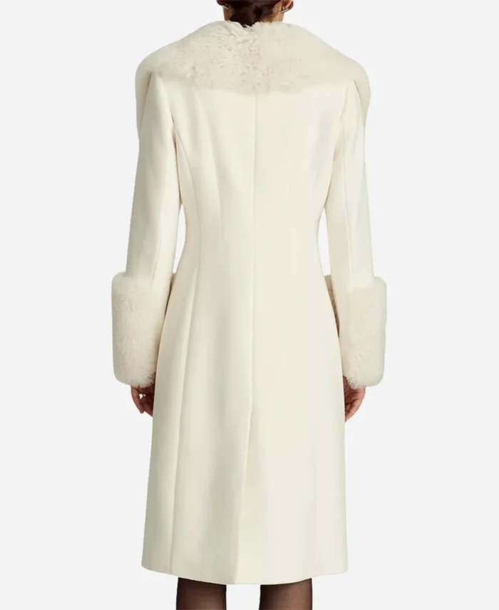 The Today Show Keltie Knight White Fur Coat For Sale