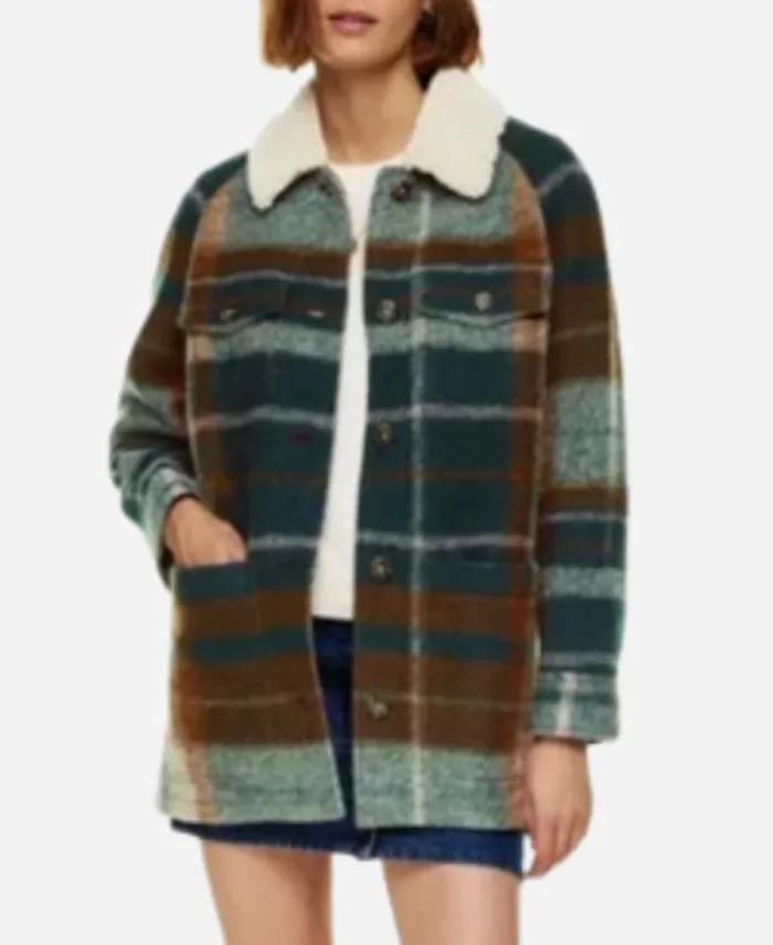 The Umbrella Academy S04 Ritu Arya Plaid Sherpa Jacket