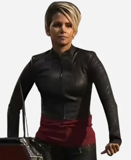 The Union 2024 Halle Berry Black Leather Jacket