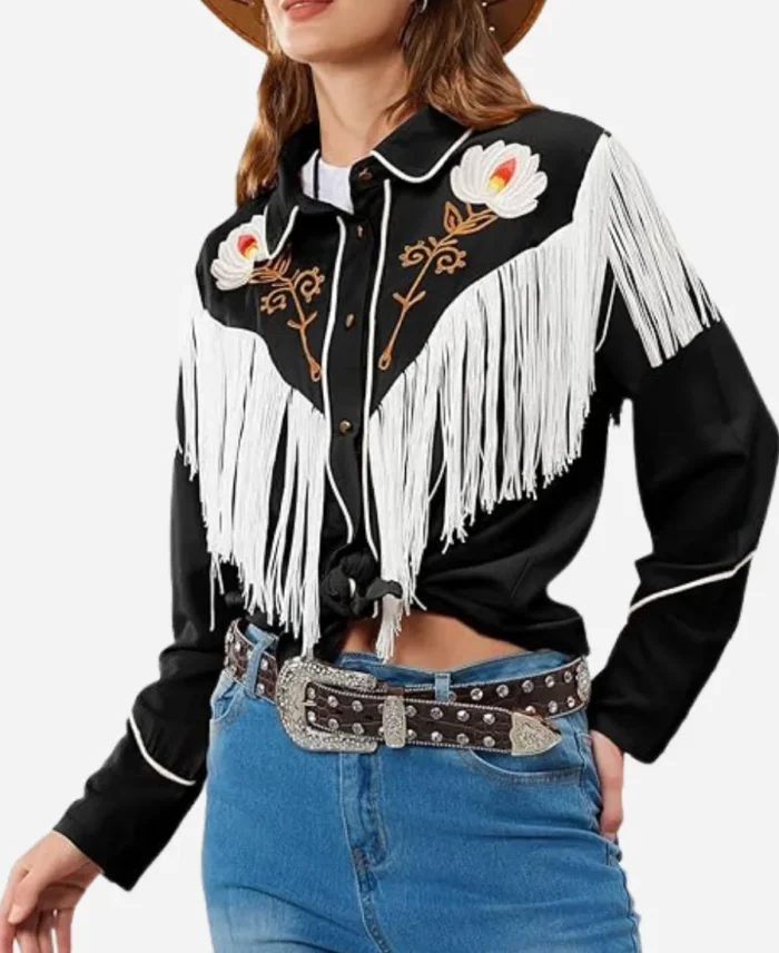 The Upshaws Wanda Sykes Black Fringe Shirt